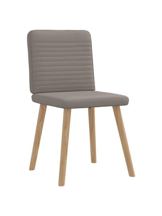 Jídelní židle 6 ks taupe textil