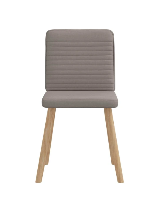 Jídelní židle 6 ks taupe textil