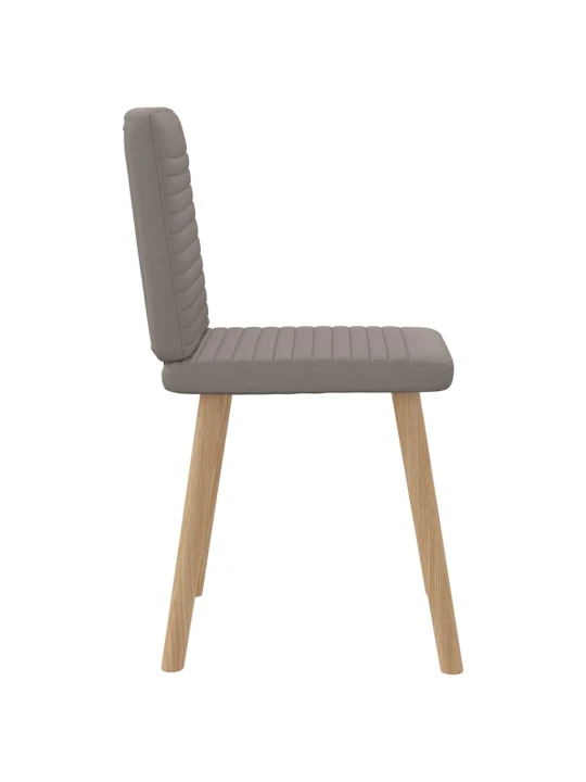 Jídelní židle 6 ks taupe textil