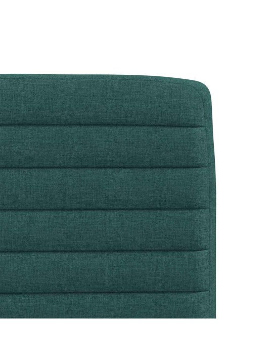 Jídelní židle 6 ks tmavě zelené textil
