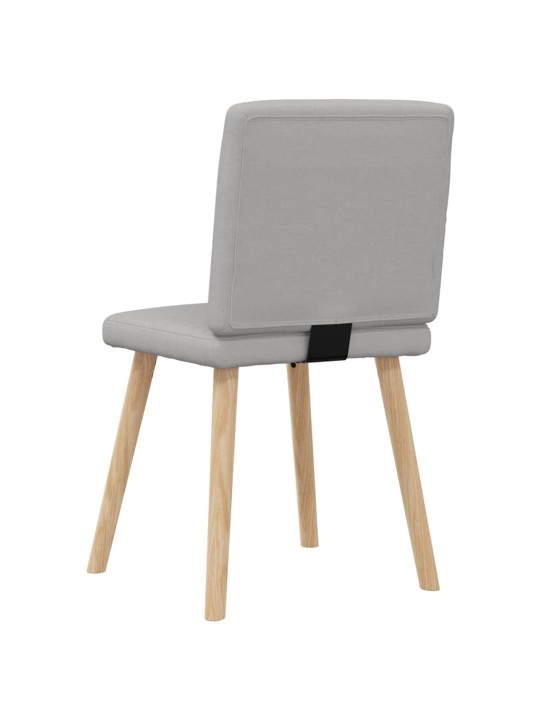 Otočné jídelní židle 6 ks oblak šedá textil