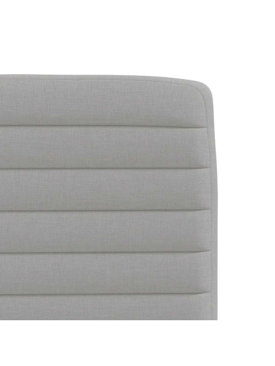 Otočné jídelní židle 6 ks oblak šedá textil
