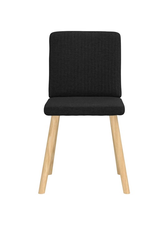 Jídelní židle 6 ks černé textil