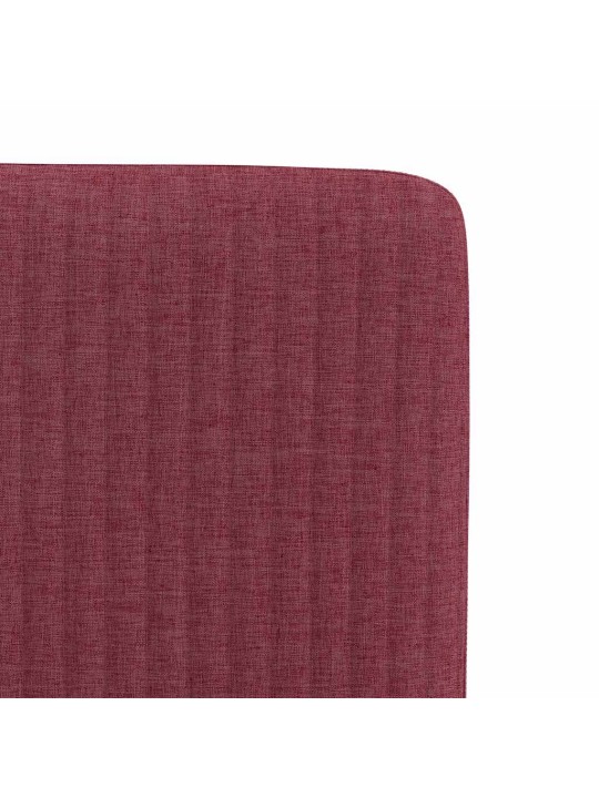Jídelní židle 6 ks vínové textil