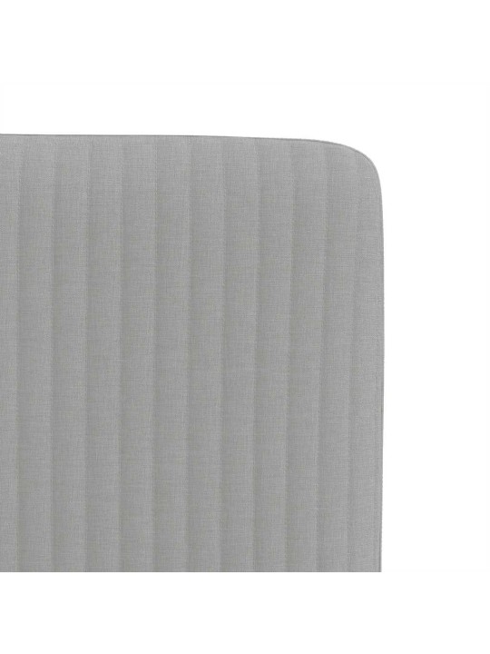 Otočné jídelní židle 6 ks oblak šedá textil