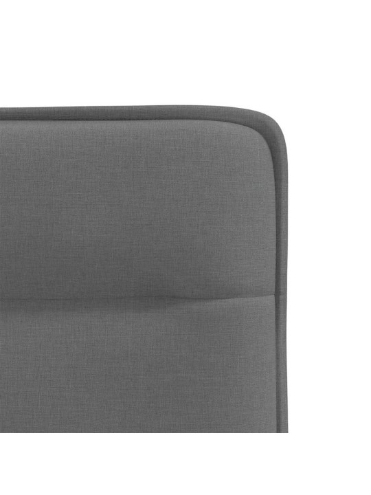 Otočné jídelní židle 6 ks tmavě šedé textil