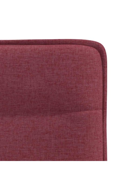 Jídelní židle 6 ks vínové textil