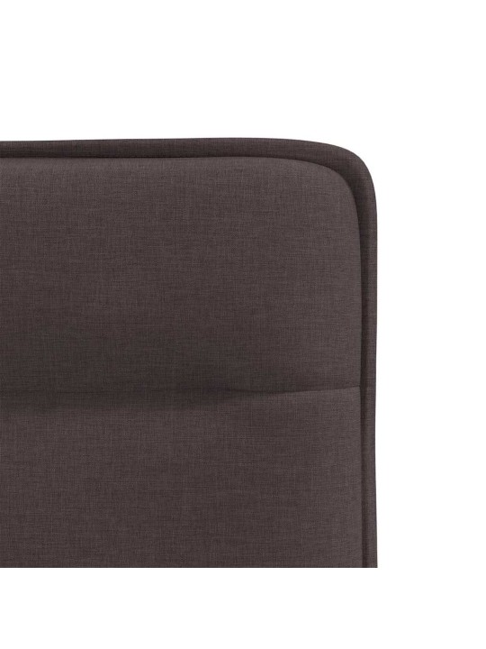 Jídelní židle 6 ks tmavě hnědé textil