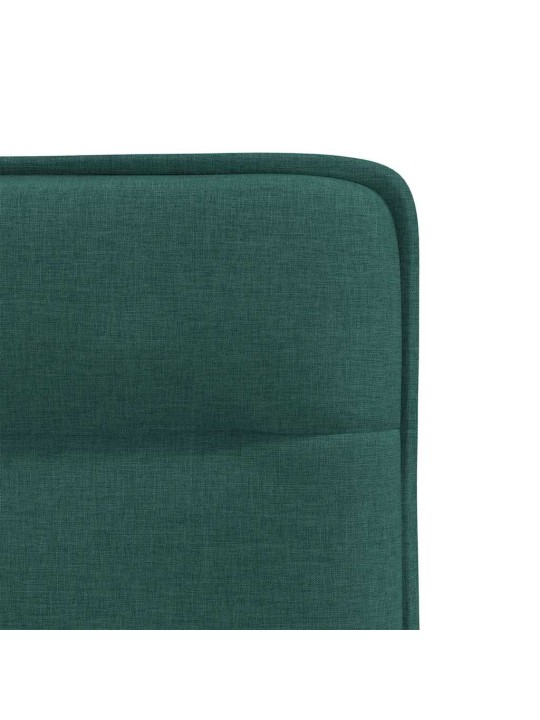 Jídelní židle 6 ks tmavě zelené textil
