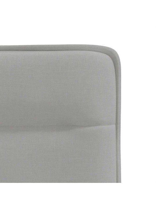 Otočné jídelní židle 6 ks oblak šedá textil
