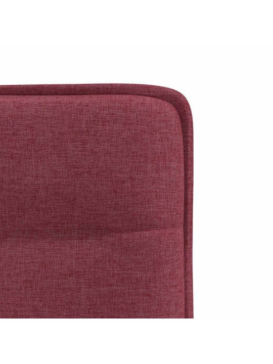 Jídelní židle 6 ks vínové textil
