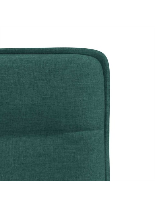 Jídelní židle 6 ks tmavě zelené textil