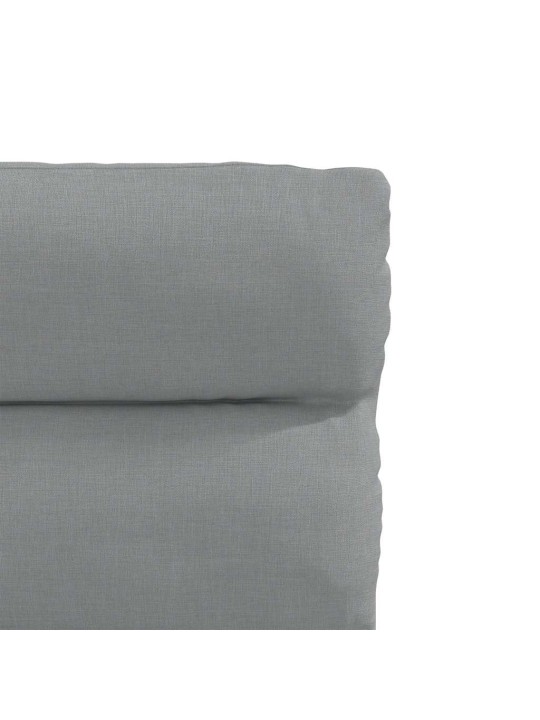 Jídelní židle 6 ks světle šedé textil