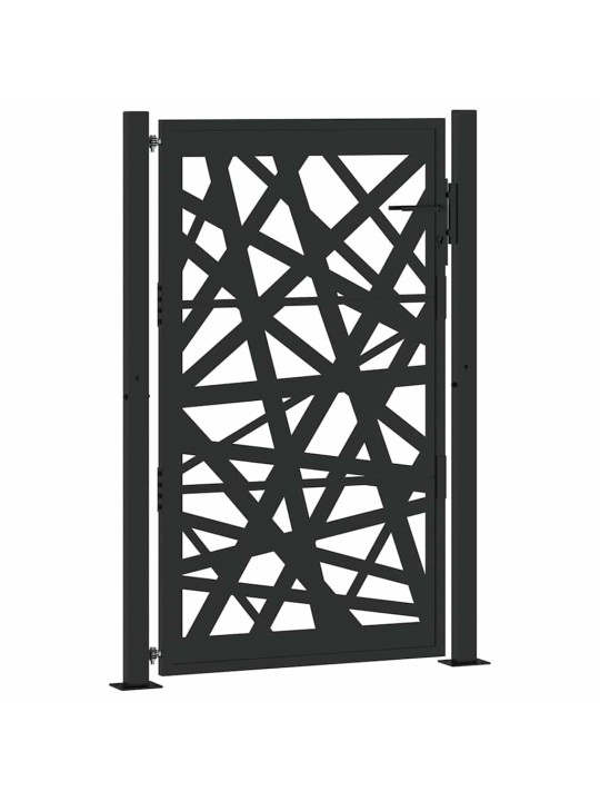 Zahradní branka černá 105x155 cm ocel design lehkou