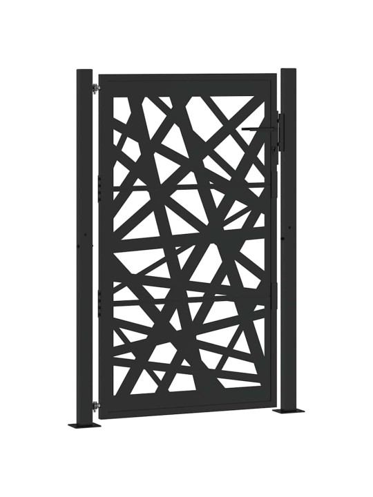 Zahradní branka černá 105x155 cm ocel design lehkou
