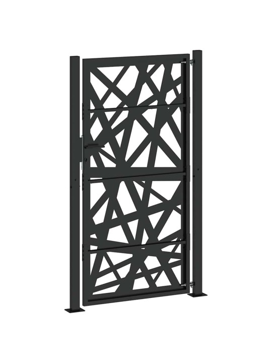 Zahradní branka černá 105x180 cm ocel design lehkou