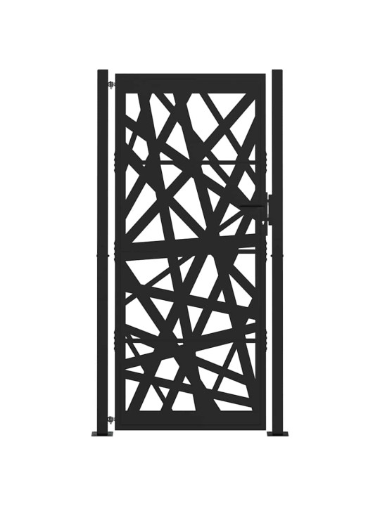 Zahradní branka černá 105x205 cm ocel design lehkou