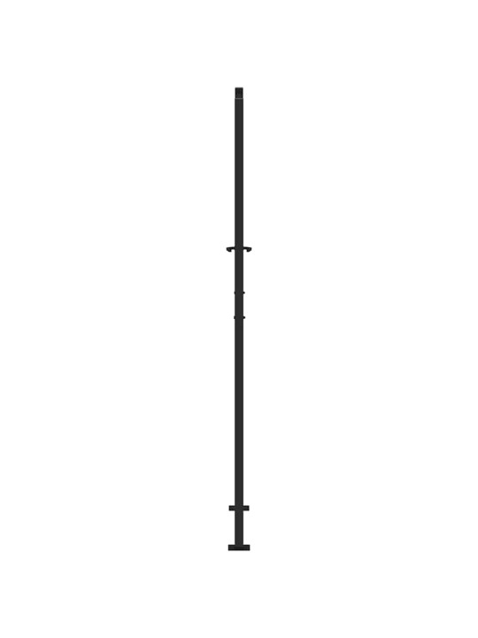 Zahradní branka černá 105x205 cm ocel design lehkou