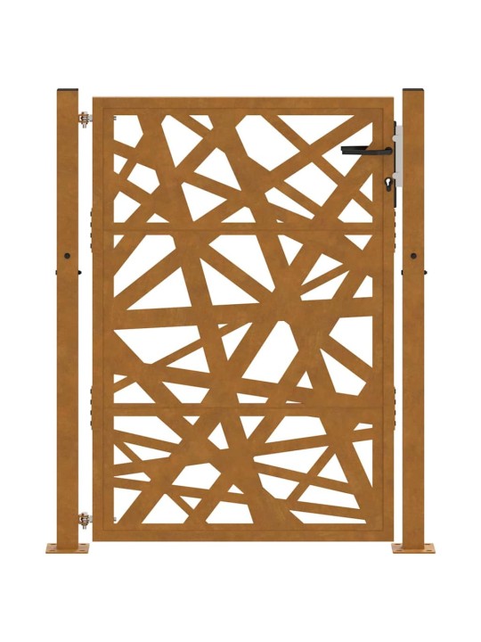 Zahradní branka 105x130 cm klimaticky odolný ocel design lehkou