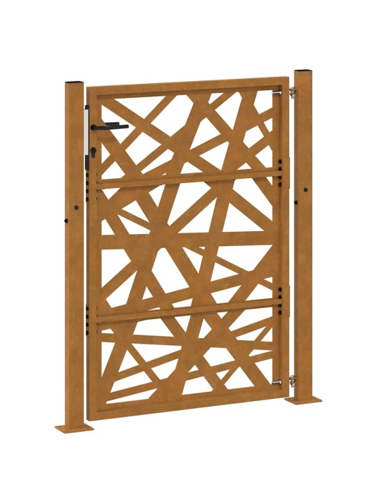 Zahradní branka 105x130 cm klimaticky odolný ocel design lehkou