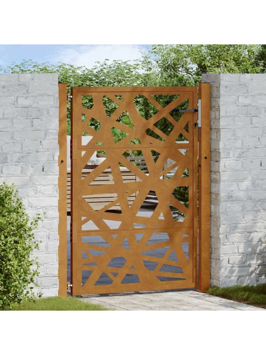 Zahradní branka 105x130 cm klimaticky odolný ocel design lehkou