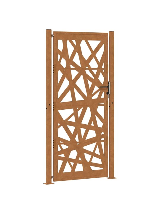 Zahradní branka 105x205 cm klimaticky odolný ocel design lehkou