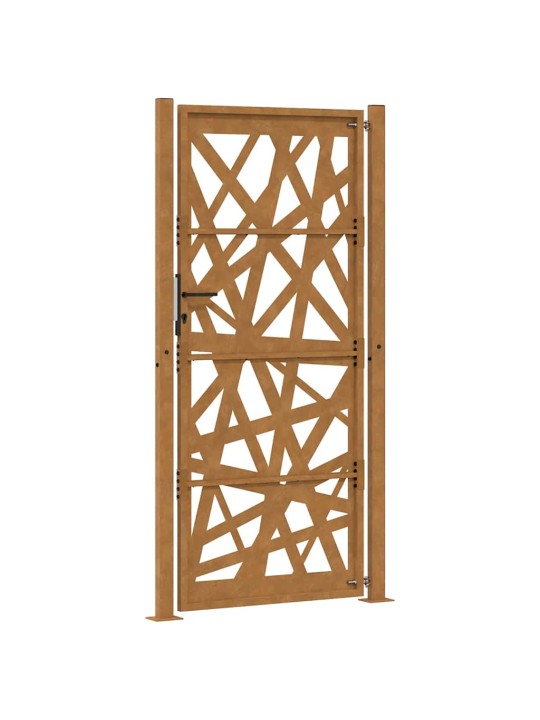 Zahradní branka 105x205 cm klimaticky odolný ocel design lehkou