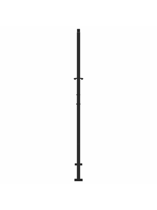 Zahradní branka černá 105x180 cm ocel design listů