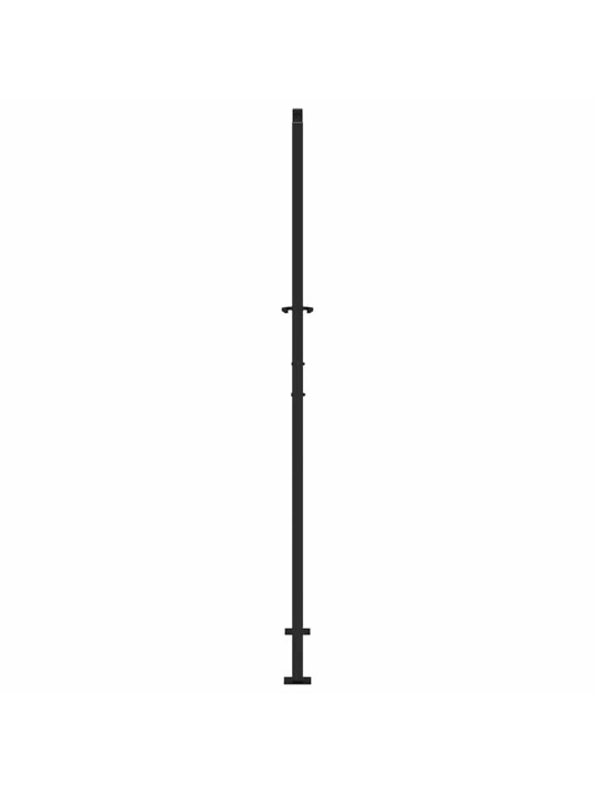 Zahradní branka černá 105x205 cm ocel design listů