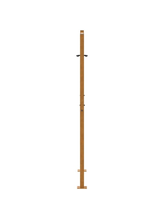 Zahradní branka 105x155 cm klimaticky odolný ocel design listů