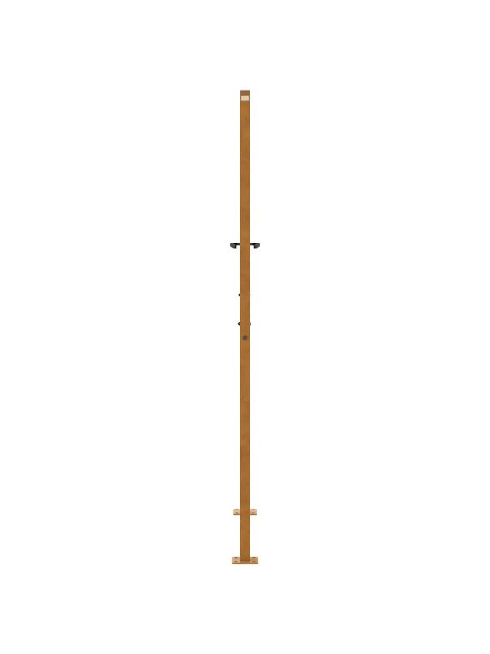 Zahradní branka 105x180 cm klimaticky odolný ocel design listů