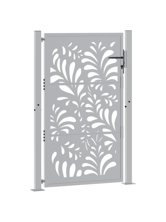 Zahradní branka 105x155 cm klimaticky odolný ocel design vlnek