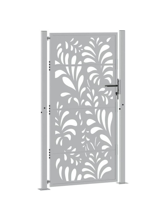 Zahradní branka 105x180 cm klimaticky odolný ocel design vlnek