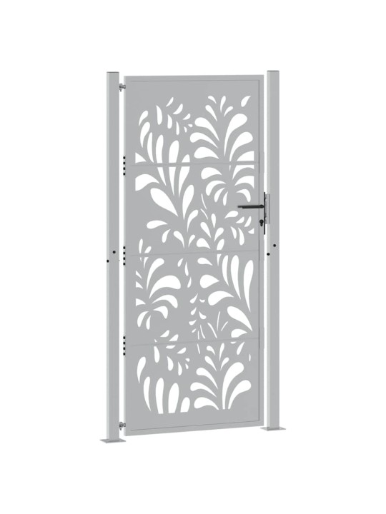 Zahradní branka 105x205 cm klimaticky odolný ocel design vlnek