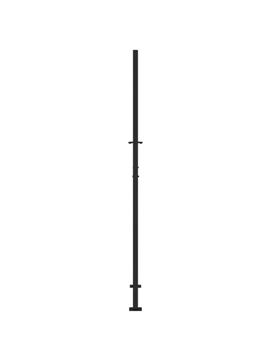 Zahradní branka černá 105x205 cm ocel design stopový