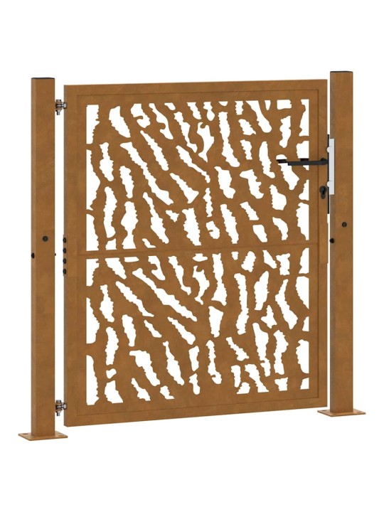 Zahradní branka 105x105cm klimaticky odolný ocel design stopový