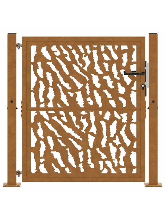 Zahradní branka 105x105cm klimaticky odolný ocel design stopový