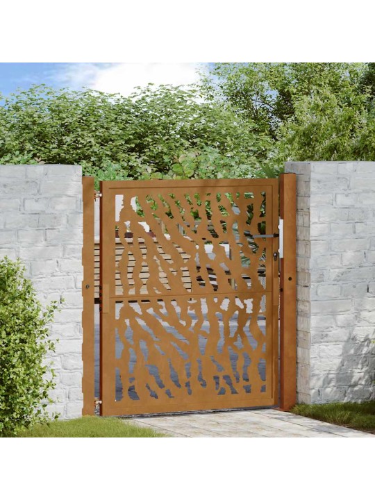 Zahradní branka 105x105cm klimaticky odolný ocel design stopový