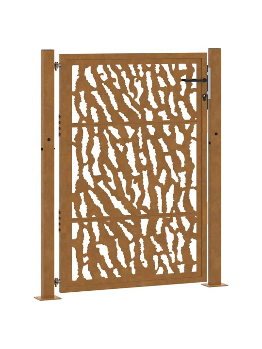 Zahradní branka 105x130cm klimaticky odolný ocel design stopový
