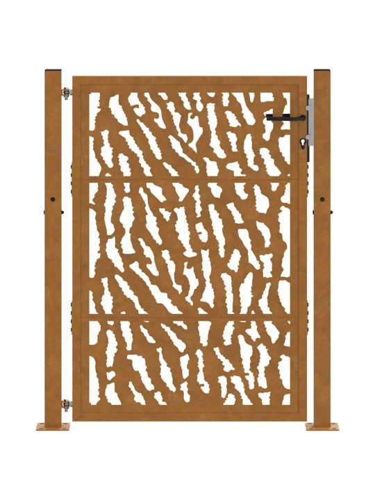 Zahradní branka 105x130cm klimaticky odolný ocel design stopový