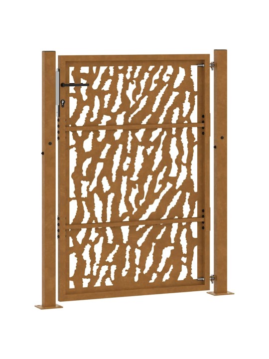 Zahradní branka 105x130cm klimaticky odolný ocel design stopový