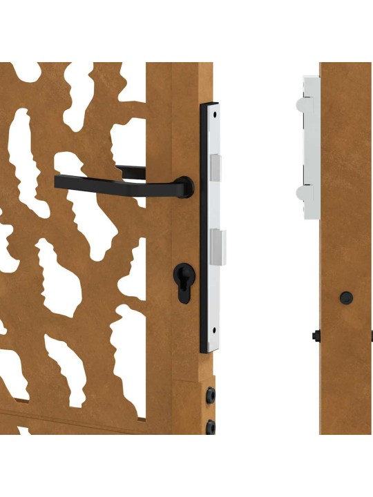 Zahradní branka 105x130cm klimaticky odolný ocel design stopový