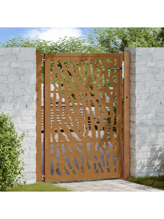 Zahradní branka 105x130cm klimaticky odolný ocel design stopový
