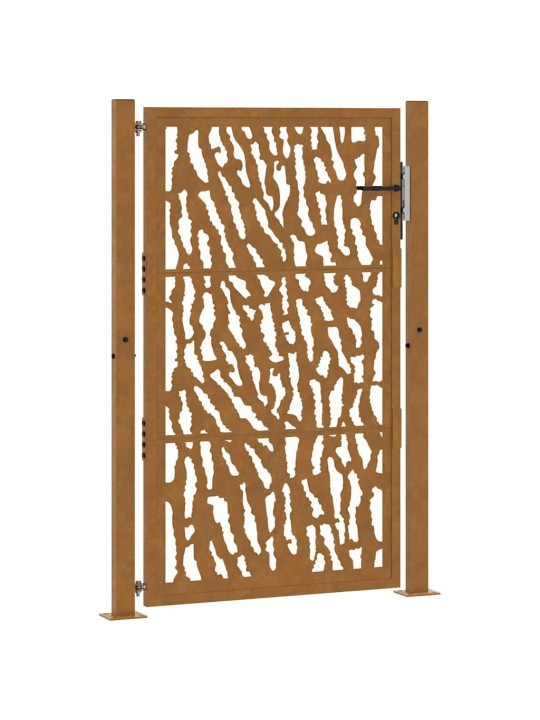 Zahradní branka 105x155cm klimaticky odolný ocel design stopový