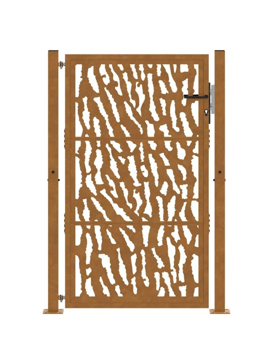 Zahradní branka 105x155cm klimaticky odolný ocel design stopový