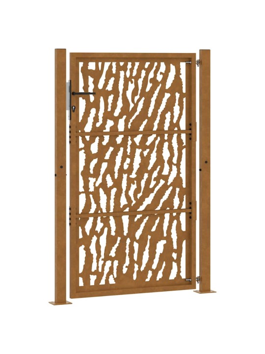 Zahradní branka 105x155cm klimaticky odolný ocel design stopový