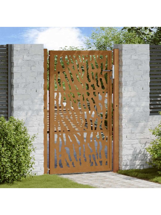 Zahradní branka 105x155cm klimaticky odolný ocel design stopový