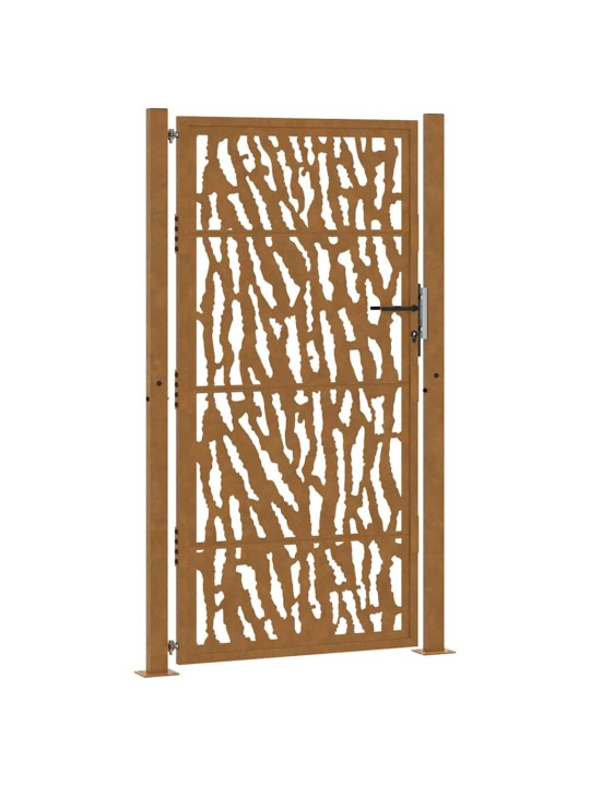 Zahradní branka 105x180cm klimaticky odolný ocel design stopový