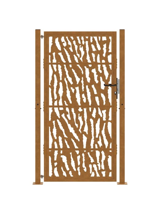 Zahradní branka 105x180cm klimaticky odolný ocel design stopový