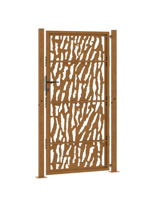 Zahradní branka 105x180cm klimaticky odolný ocel design stopový